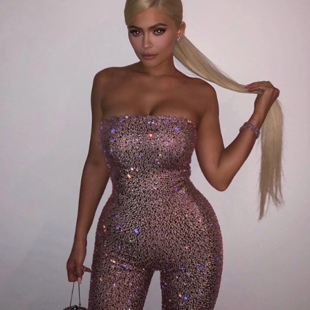 Strapless Sparkly bodysuit like Kylie’s